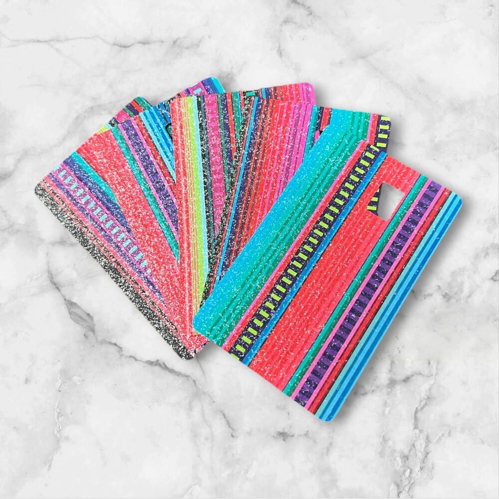 Serape Shimmer Card Skin - D